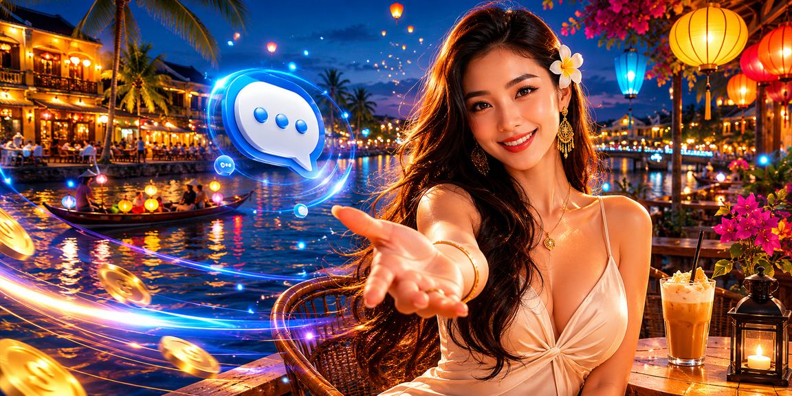 Giao diện hgame18 trên mobile với hình ảnh đặc trưng Hội An, cà phê Việt Nam